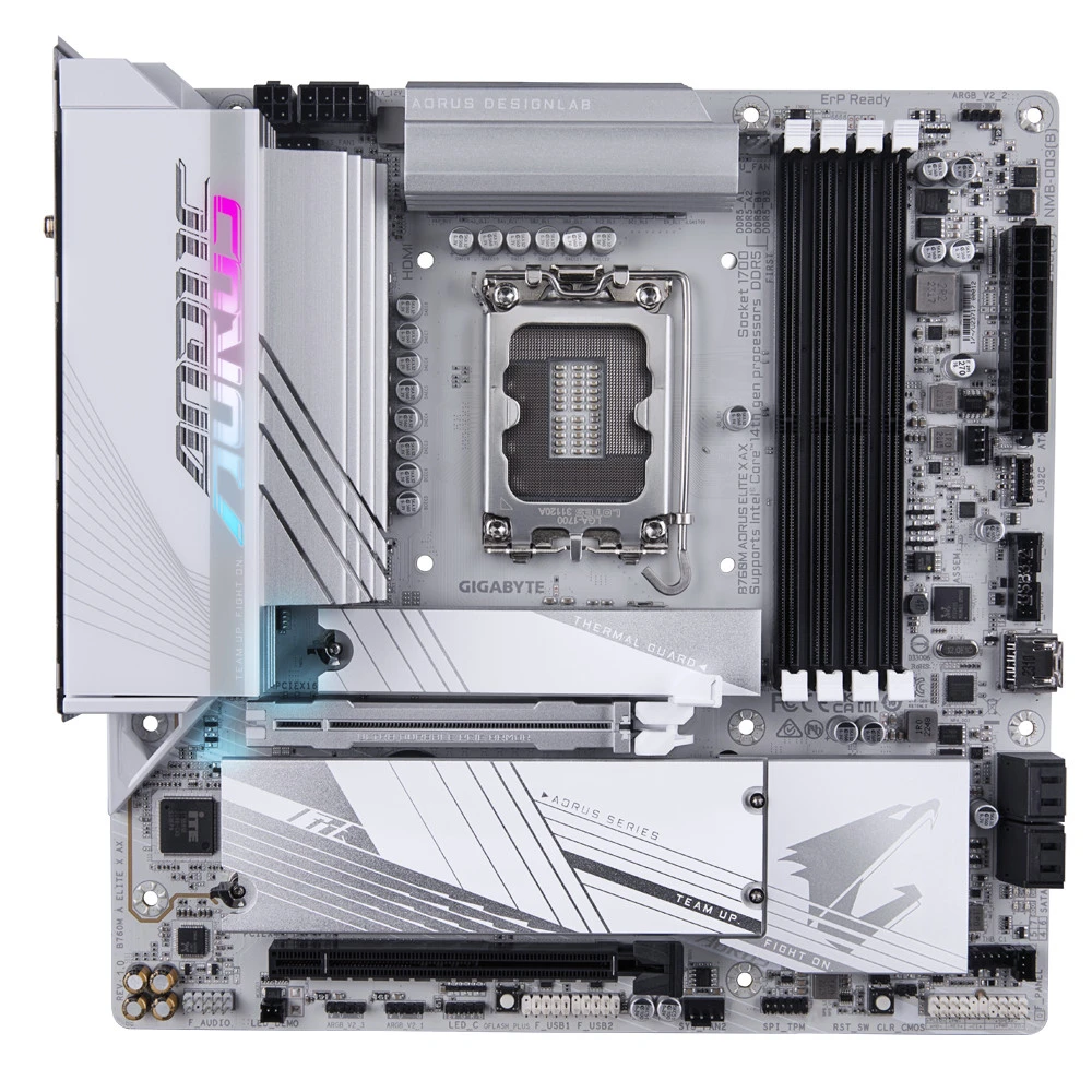Материнская плата Gigabyte B760M Aorus Elite X AX rev. 1.2 Micro-ATX, LGA 1700