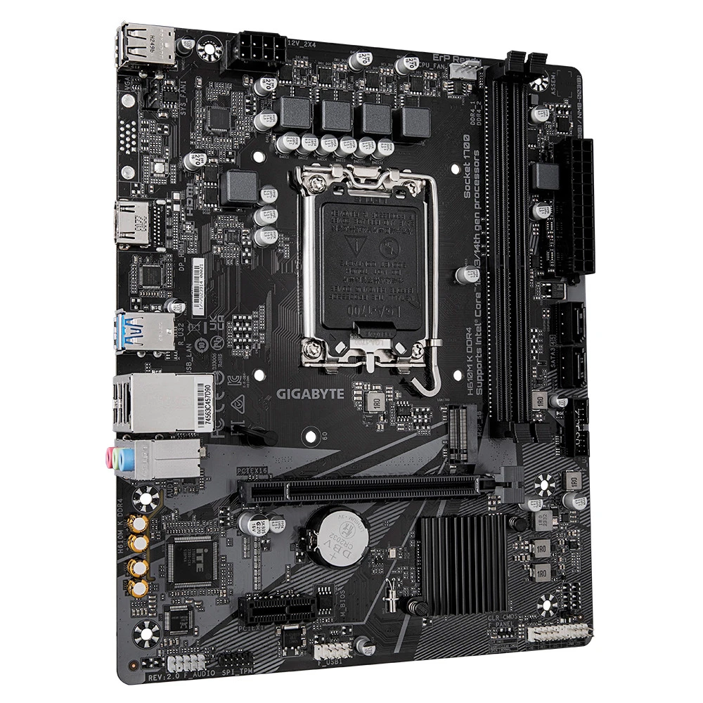 Материнская плата Gigabyte H610M K DDR4 rev. 2.0 Micro-ATX, LGA 1700