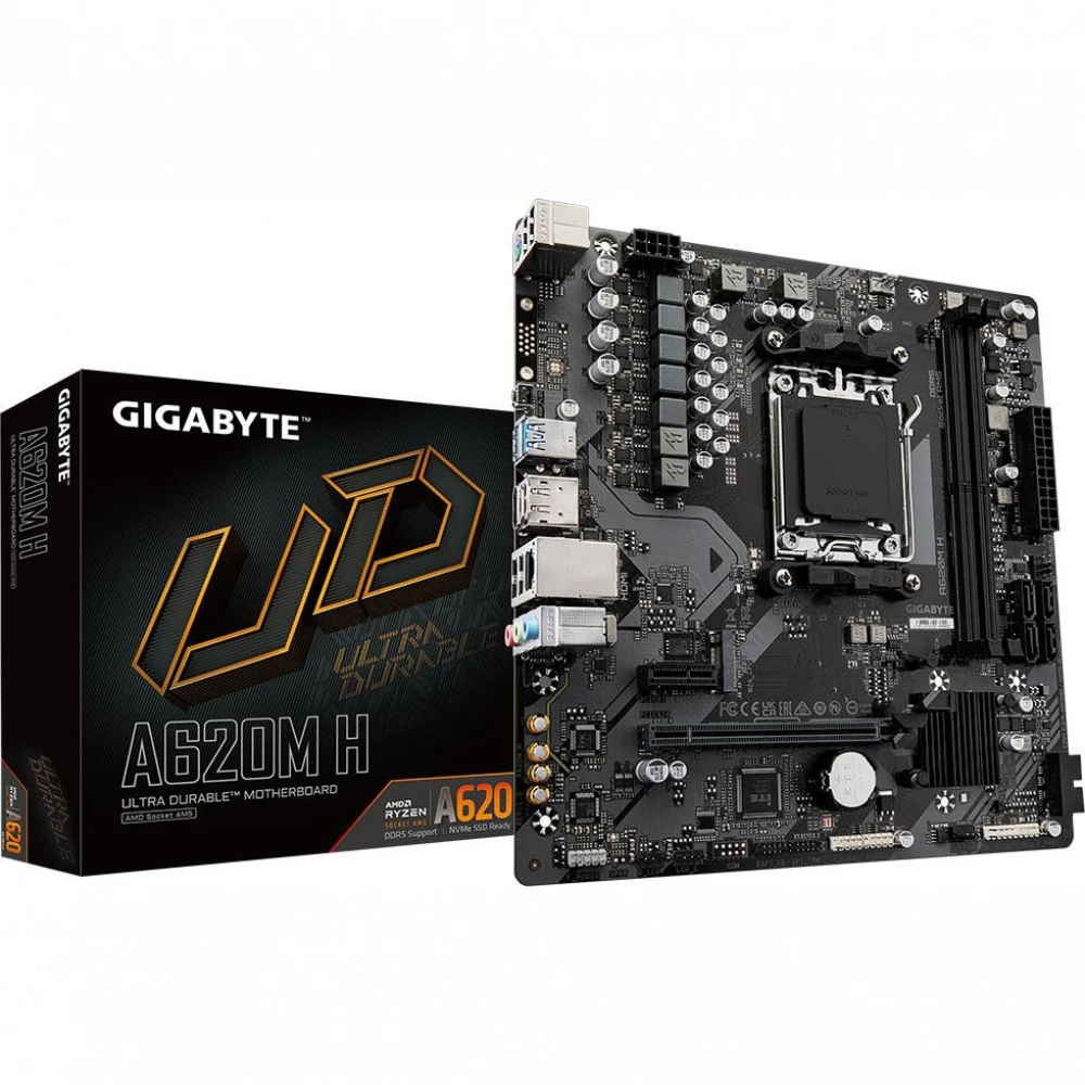 Материнская плата Gigabyte A620M H rev. 1.2 Micro-ATX, AMD AM5