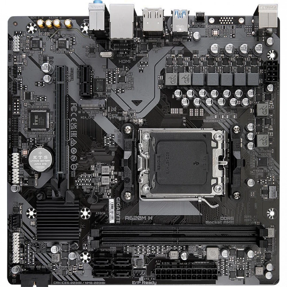 Материнская плата Gigabyte A620M H rev. 1.2 Micro-ATX, AMD AM5