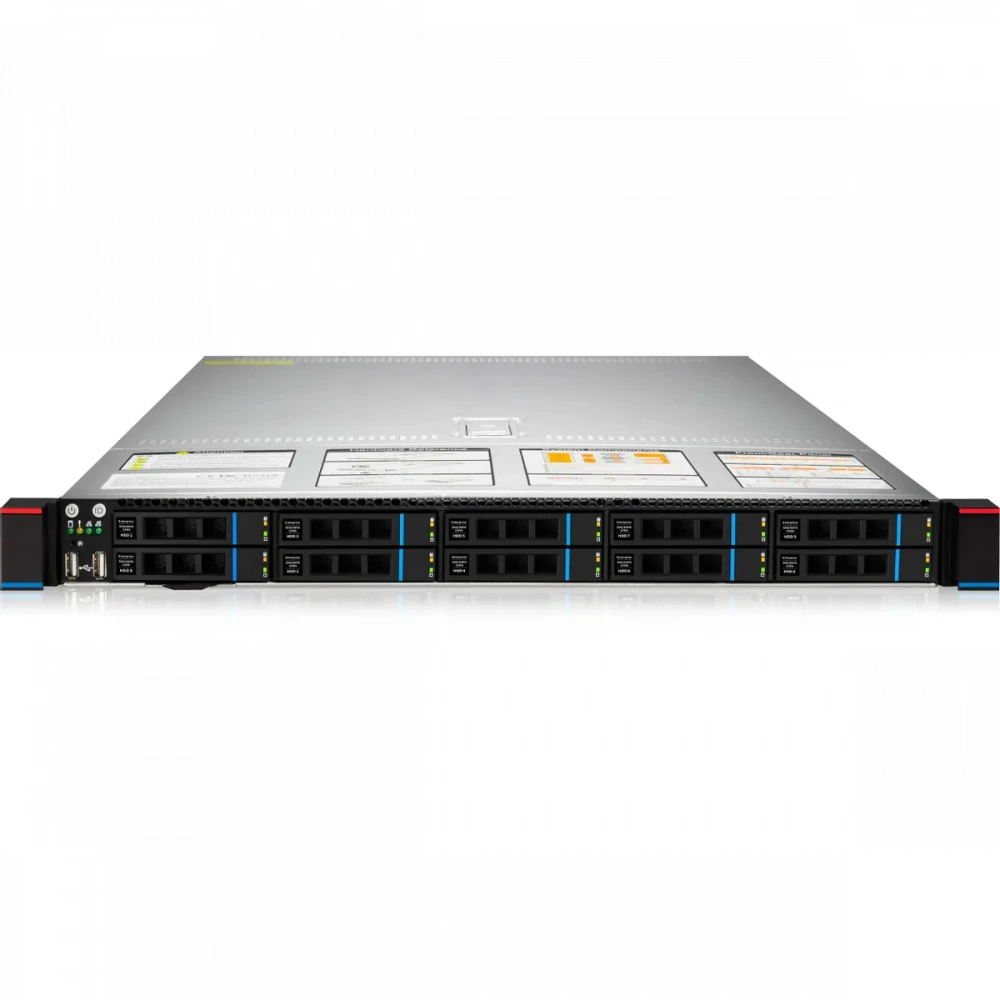 Сервер iRU Rock G1210P, 1U 2092134 1U Rack, Xeon Gold 6330, 2000 МГц, 28, 42, 4 x 32 ГБ, SFF 2.5", 10