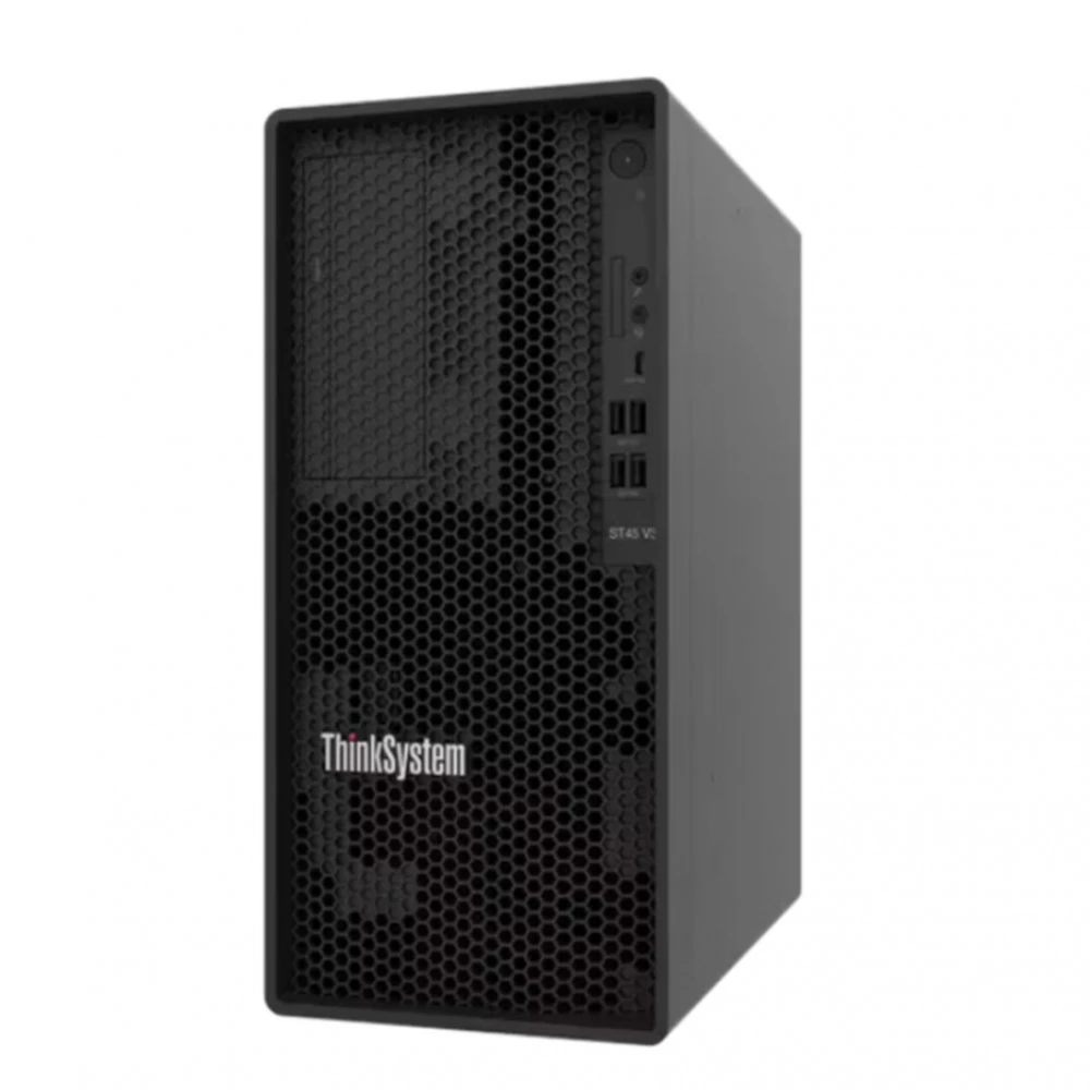 Сервер Lenovo ThinkSystem ST45 V3 7DH5A00GEA Tower, EPYC 4244P, 3800 МГц, 6, 32, 1 x 16 ГБ, LFF 3.5", 2, 2x 960  ГБ