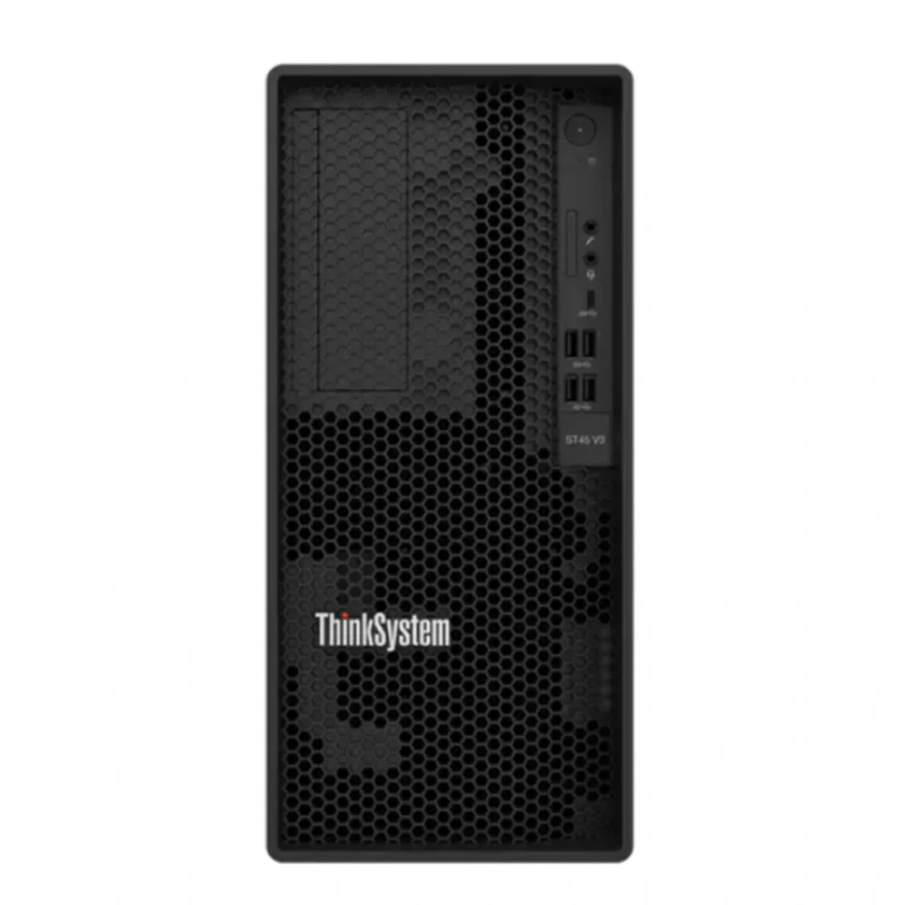 Сервер Lenovo ThinkSystem ST45 V3 7DH5A00GEA Tower, EPYC 4244P, 3800 МГц, 6, 32, 1 x 16 ГБ, LFF 3.5", 2, 2x 960  ГБ