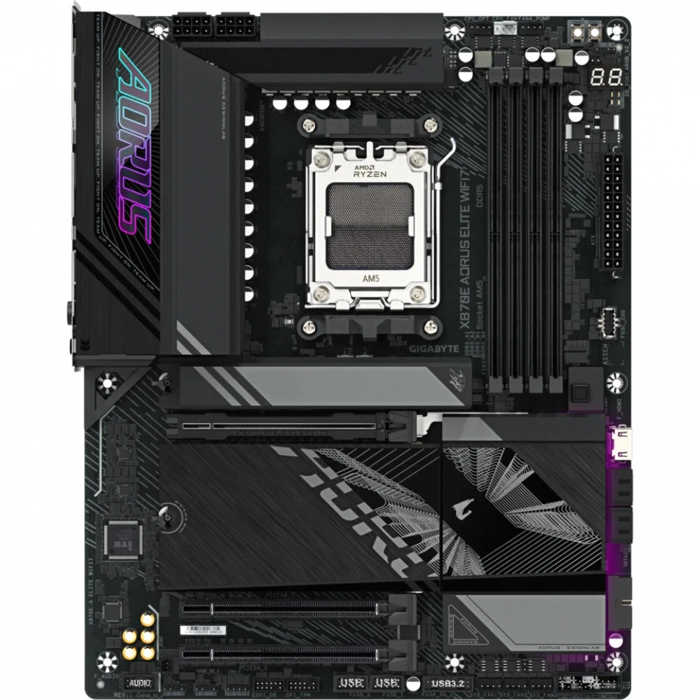 Материнская плата Gigabyte X870E AORUS ELITE WIFI7 rev. 1.1 ATX, AMD AM5