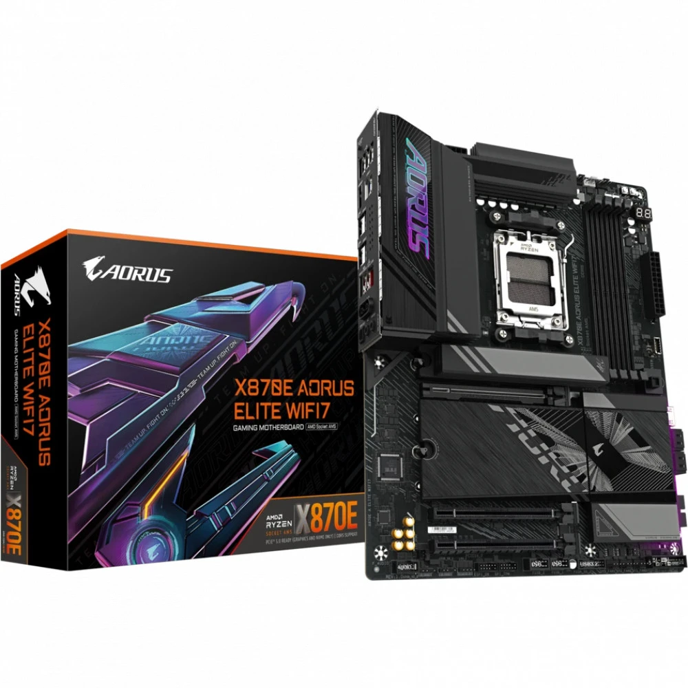 Материнская плата Gigabyte X870E AORUS ELITE WIFI7 rev. 1.1 ATX, AMD AM5