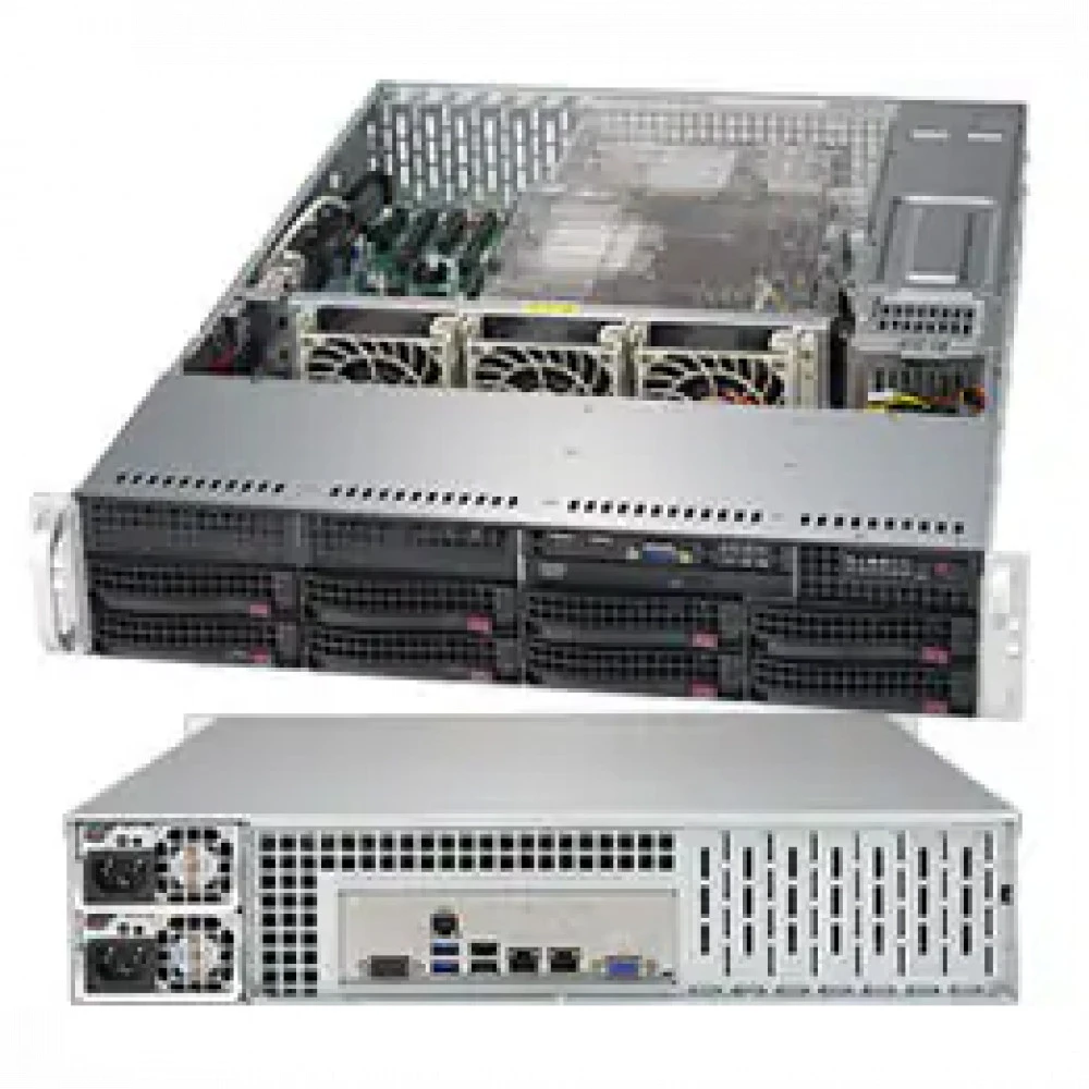 Сервер Supermicro SYS6029PTR6230 2U Rack, Xeon Gold 6230, 2100 МГц, 20, 27.5, 4 x 32 ГБ, SFF 2.5" + LFF 3.5", 8, 2x 960 ГБ