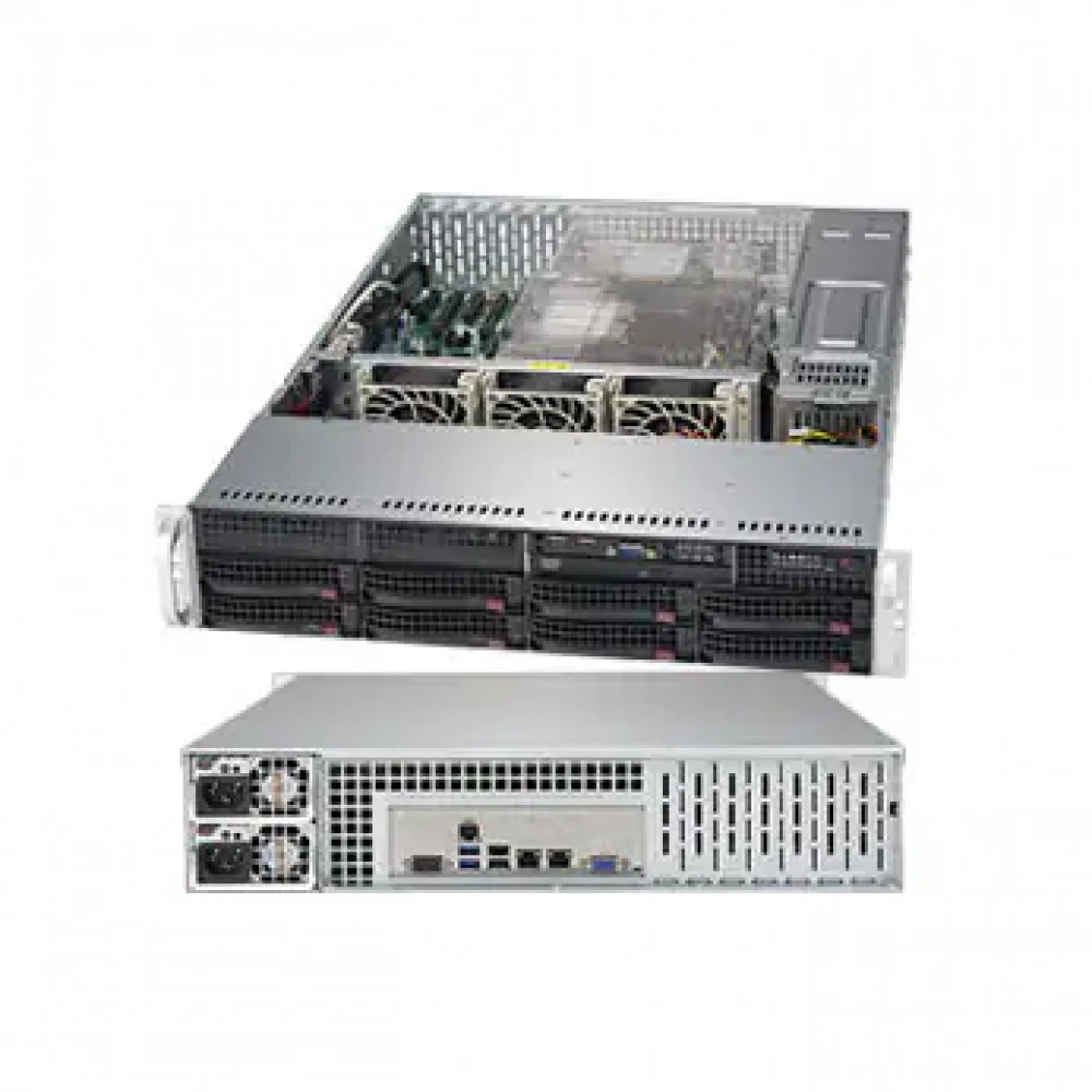 Сервер Supermicro SYS-6029P-TR - SYS6029PTR6246 2U Rack, Xeon Gold 6246, 3300 МГц, 12, 24.75, 4 x 32 ГБ, SFF 2.5" + LFF  3.5", 8, 2x 960  ГБ