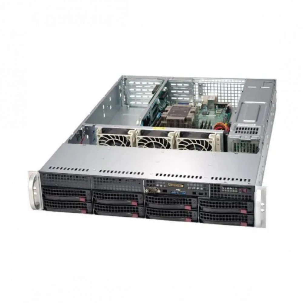 Сервер Supermicro SYS-6029P-TR - SYS6029PTR6246 2U Rack, Xeon Gold 6246, 3300 МГц, 12, 24.75, 4 x 32 ГБ, SFF 2.5" + LFF  3.5", 8, 2x 960  ГБ