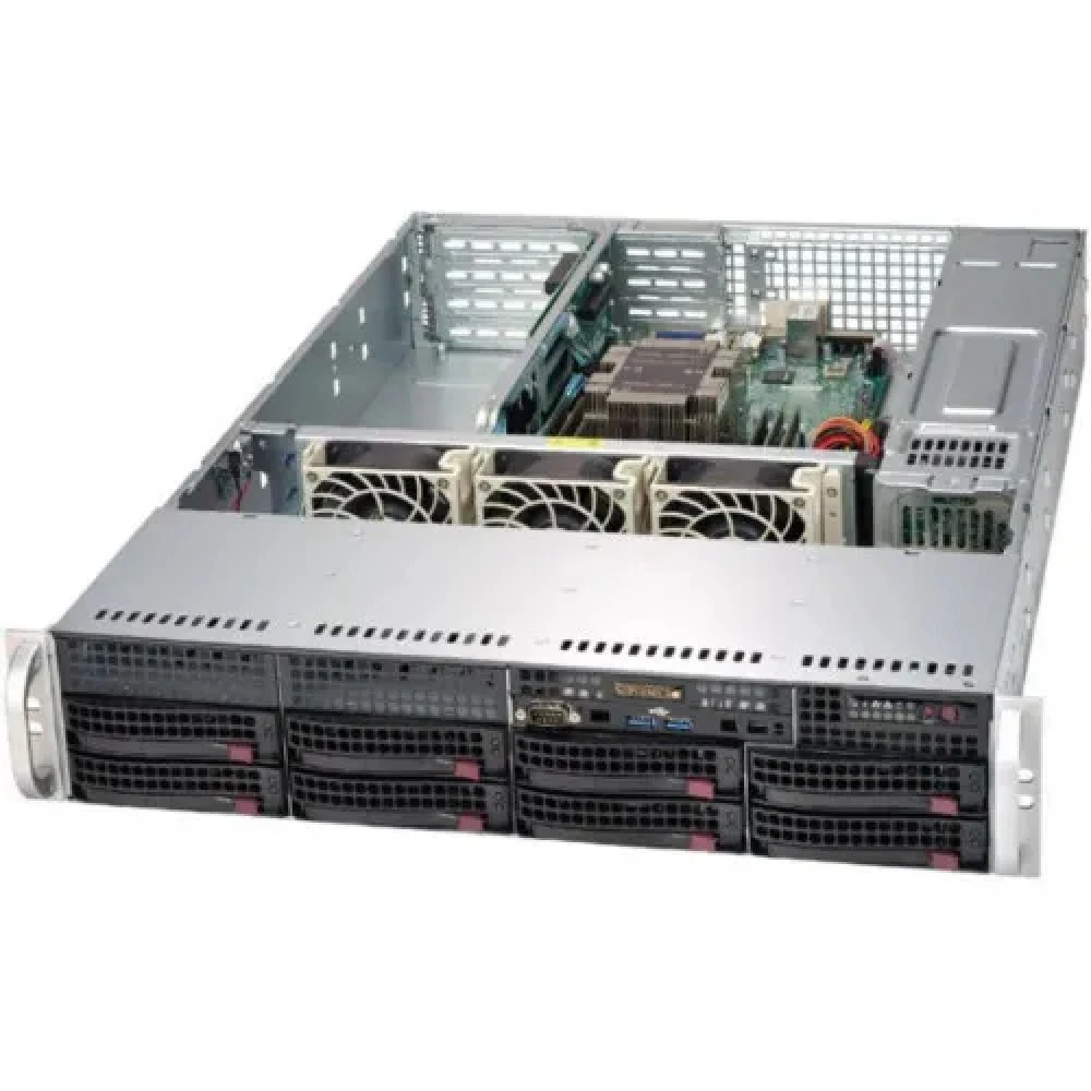 Сервер Supermicro SYS6029PTR6240 2U Rack, Xeon Gold 6240, 2600 МГц, 18, 24.75, 4 x 32 ГБ, SFF 2.5" + LFF 3.5", 8, 2x 960 ГБ