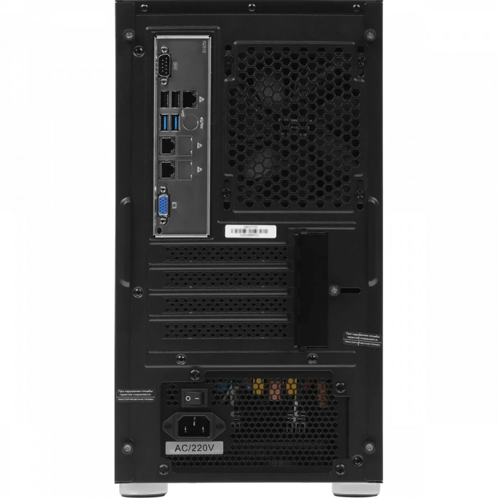 Сервер iRU Rock w9102e 2107710 Tower, Xeon E-2236, 3400 МГц, 6, 12, 2 x 16 ГБ, SFF 2.5" + LFF  3.5", 2, 1x 1 ТБ
