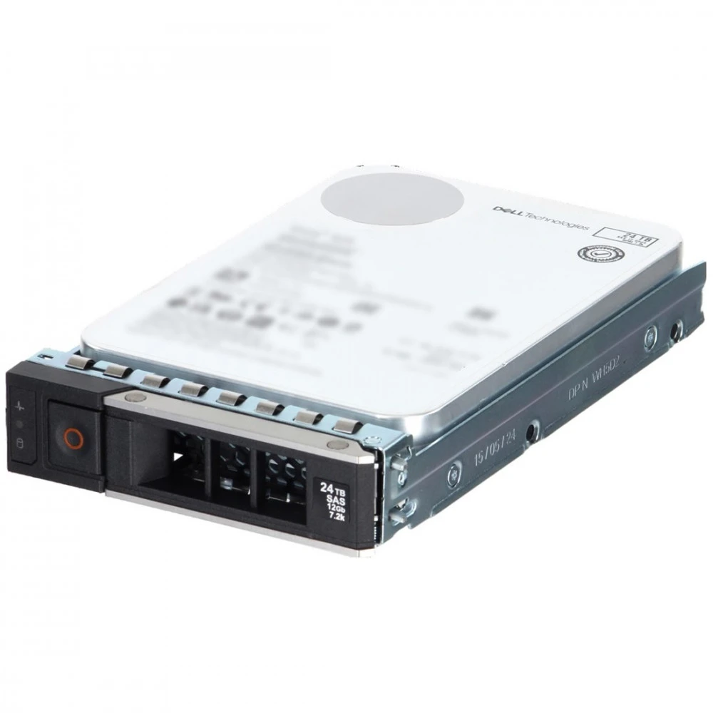 Серверный жесткий диск Dell 24TB Hard Drive SAS 12Gbps 7.2K 512e 3.5in Hot-Plug, AG Drive 161-BCNJ 3,5 LFF, 24 ТБ, SAS