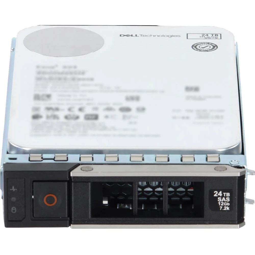 Серверный жесткий диск Dell 24TB Hard Drive SAS 12Gbps 7.2K 512e 3.5in Hot-Plug, AG Drive 161-BCNJ 3,5 LFF, 24 ТБ, SAS