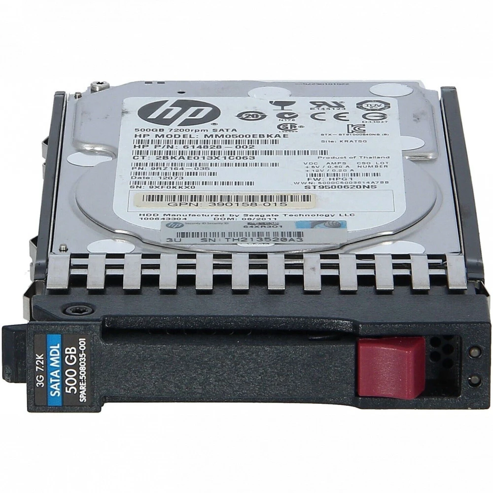Серверный жесткий диск HPE 500 ГБ 507750-B21 2,5 SFF, 500 ГБ, SATA