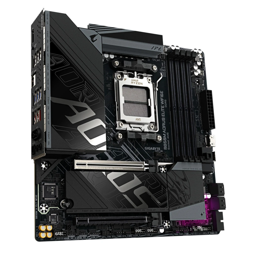Материнская плата Gigabyte B850M Aorus Elite WIFI6E B850M Aorus Elite WIFI6E rev. 1.1 Micro-ATX, AMD AM5