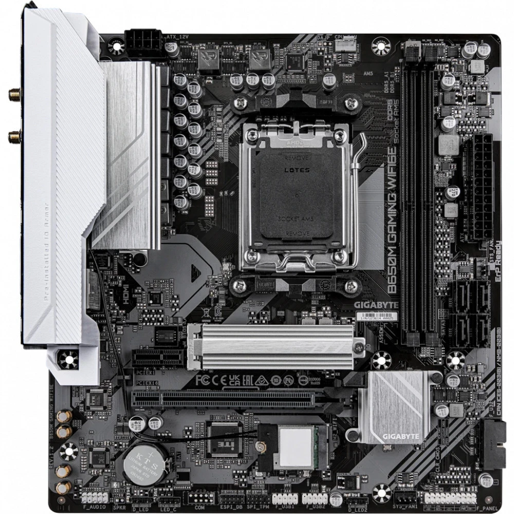 Материнская плата Gigabyte B650M GAMING WIFI6E B650M Gaming WIFI6E rev.1.2 Micro-ATX, AMD AM5