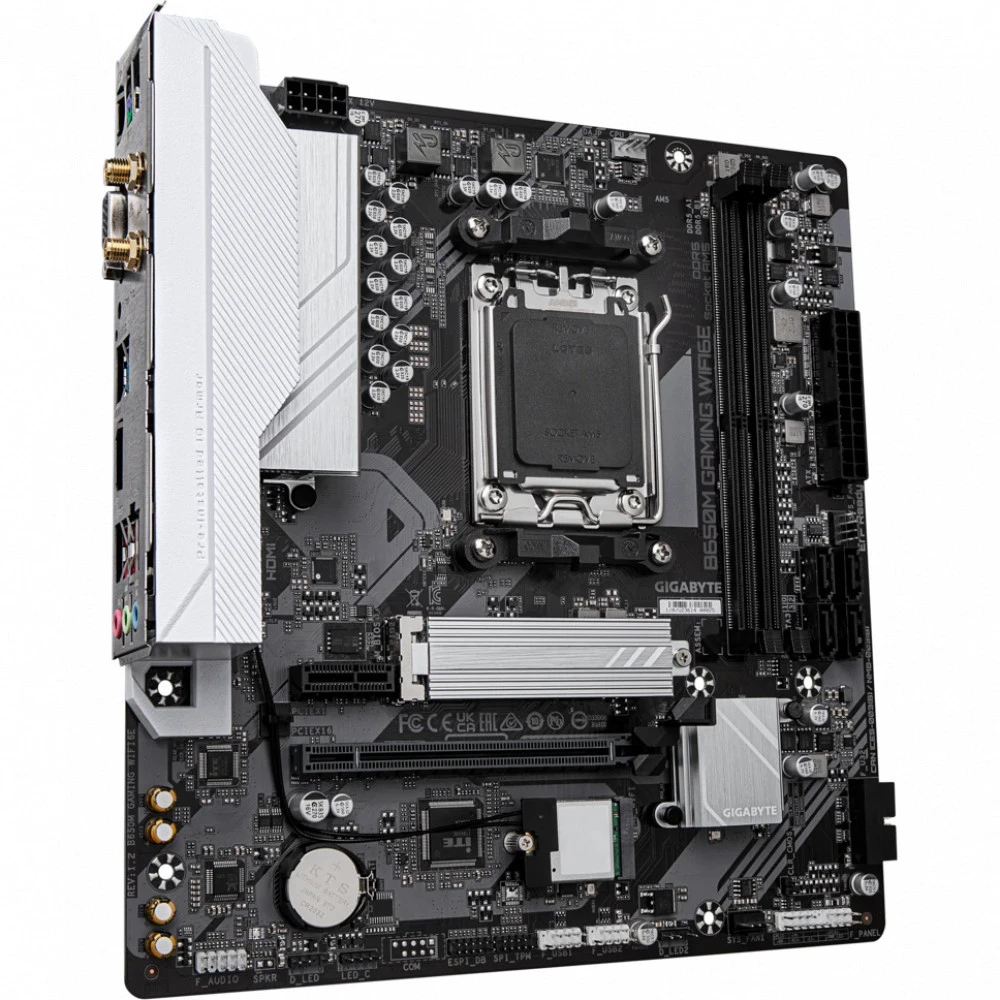 Материнская плата Gigabyte B650M GAMING WIFI6E B650M Gaming WIFI6E rev.1.2 Micro-ATX, AMD AM5