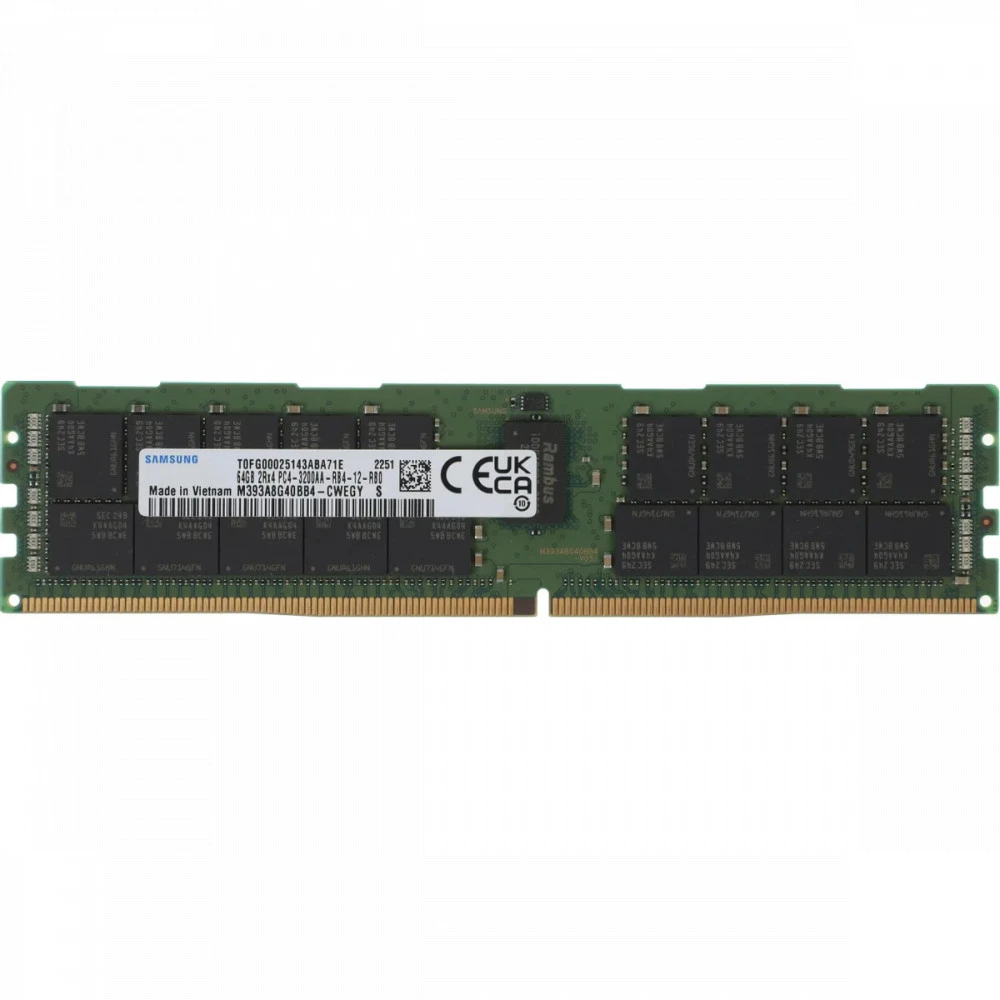 Серверная оперативная память ОЗУ Samsung M393A8G40BB4-CWE M393A8G40BB4-CWE PULL 64 ГБ, DDR4