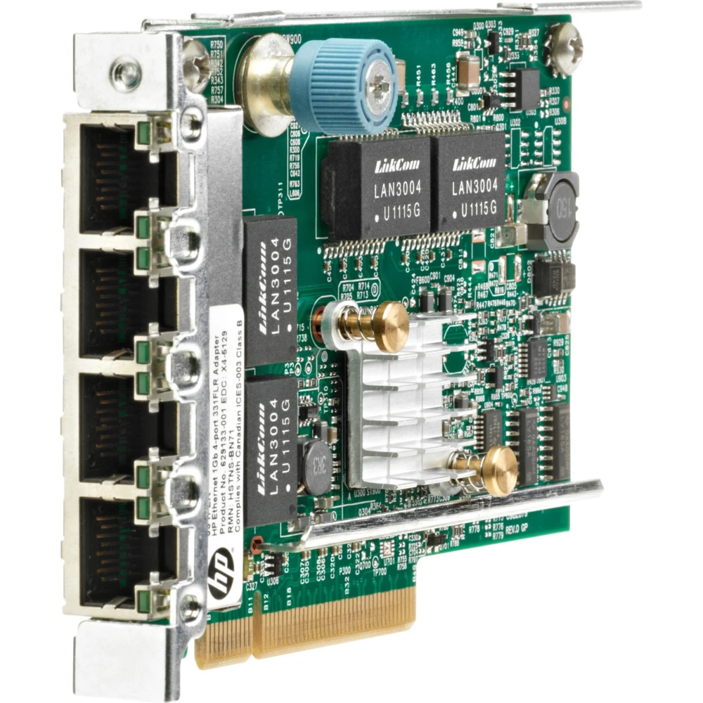 Сетевая карта HPE Ethernet 1Gb 4-port 331FLR Adapter 629135-B22 Ethernet (LAN / RJ45)
