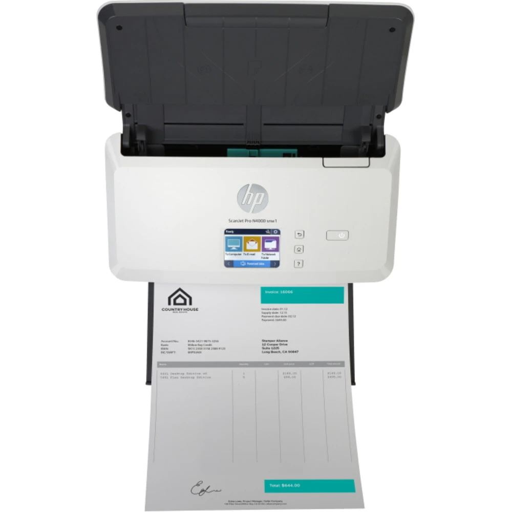Протяжный сканер HP ScanJet Pro N4000 snw1 6FW08A A4, CIS