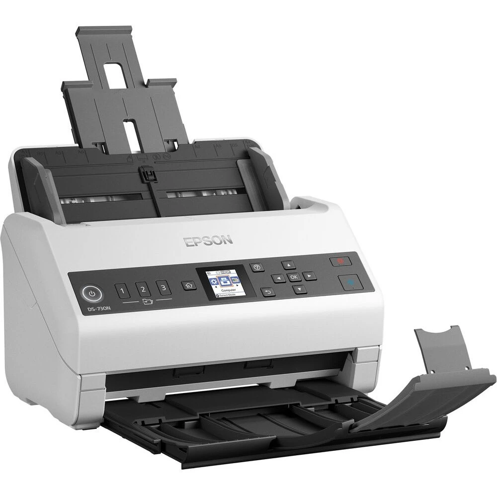 Протяжный сканер Epson WorkForce DS-730N B11B259401 A4, CIS