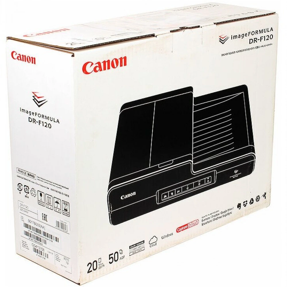 Планшетный сканер Canon imageFORMULA DR-F120 9017B003 A4, Цветной, CIS