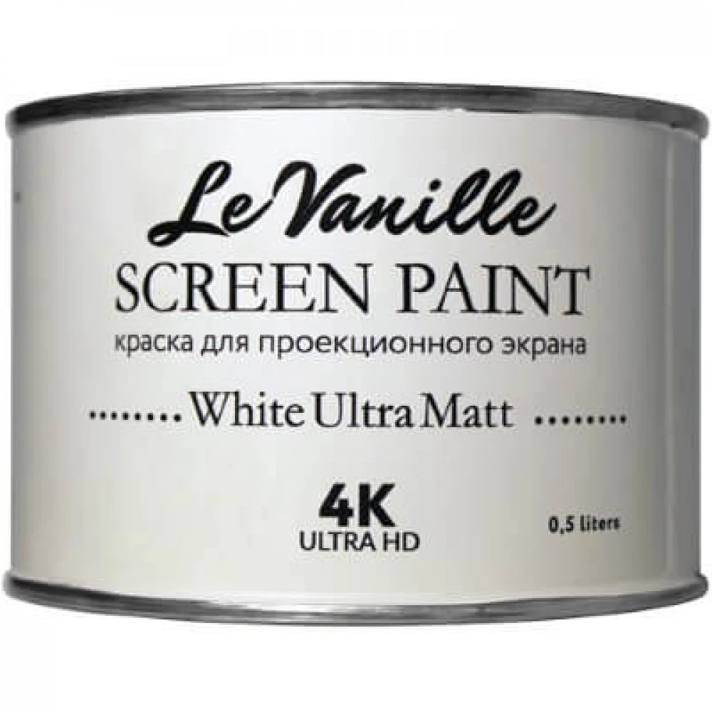 Аксессуар для презентационного оборудования  Le Vanille Screen Проекционная краска White Ultra Matt 0,5 L WhiteUltraMatt/0,5L