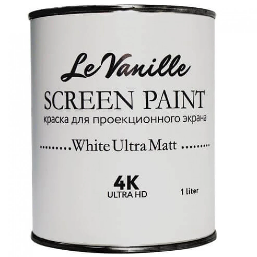 Аксессуар для презентационного оборудования Le Vanille Screen Проекционная краска White Ultra Matt 1 L WhiteUltraMatt/1L