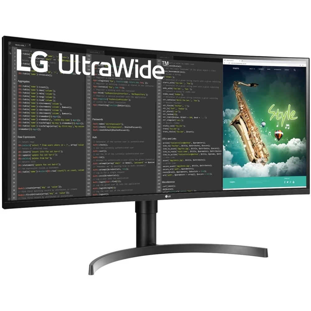 Монитор LG UltraWide 35WN75C 35WN75C-B.ARUZ 35 ", VA, Ultra-Wide QHD 3440x1440 (21:9), 100 Гц
