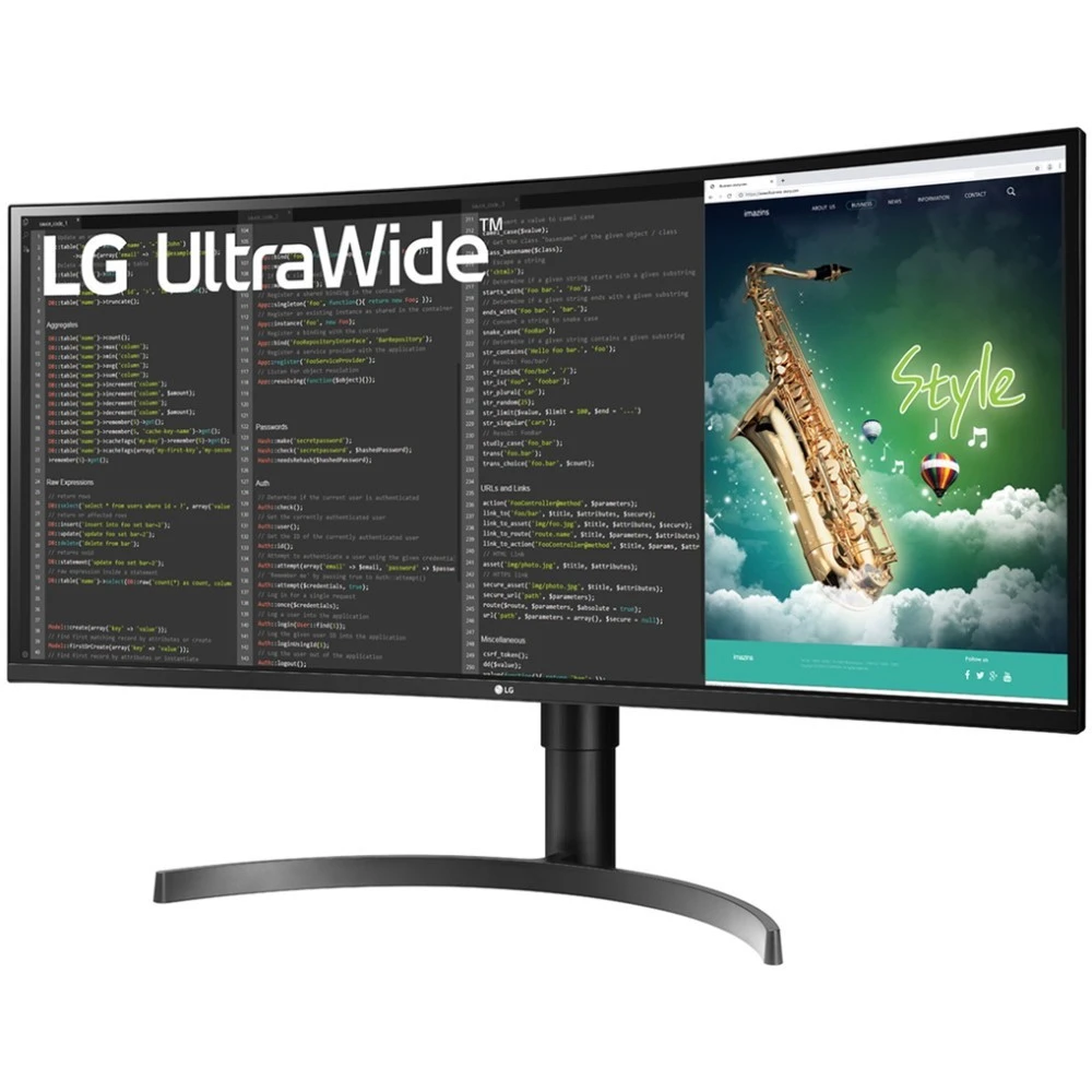 Монитор LG UltraWide 35WN75C 35WN75C-B.ARUZ 35 ", VA, Ultra-Wide QHD 3440x1440 (21:9), 100 Гц