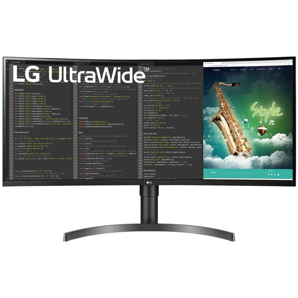 Монитор LG UltraWide 35WN75C 35WN75C-B.ARUZ 35 ", VA, Ultra-Wide QHD 3440x1440 (21:9), 100 Гц