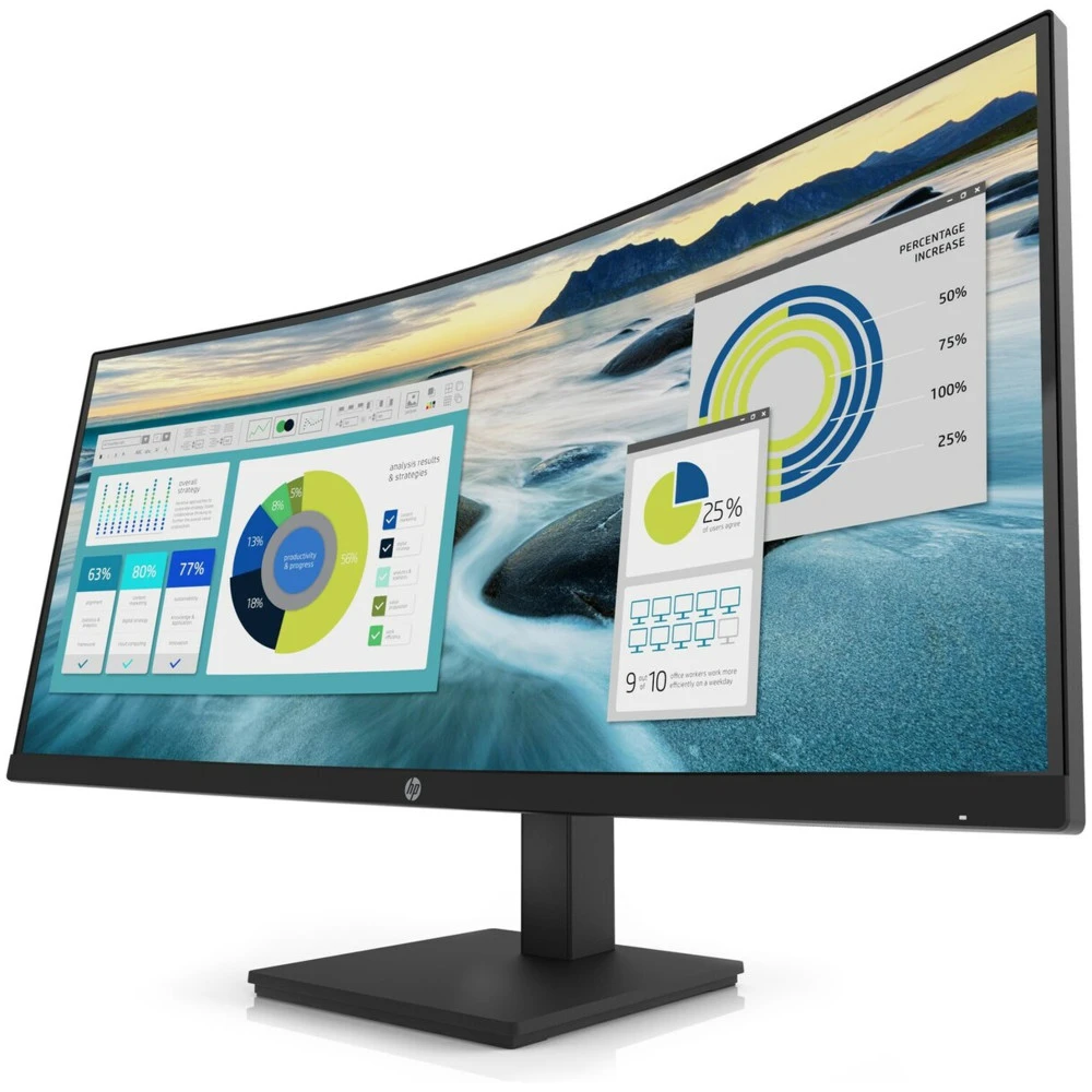 Монитор HP P34hc G4 WQHD 21Y56AA 34 ", VA, Ultra-Wide QHD 3440x1440 (21:9), 60 Гц