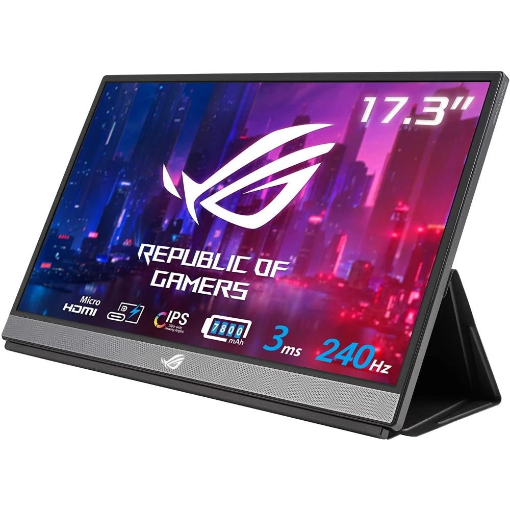 Монитор Asus ROG Strix XG17AHP Portable Gaming Monitor 90LM05G1-B01170 17.3 ", IPS, Full HD 1920x1080 (16:9), 240 Гц