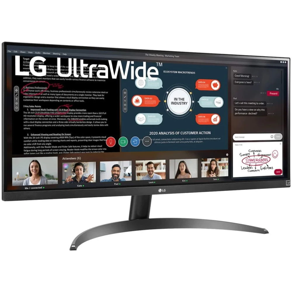 Монитор LG UltraWide 29WP500 29WP500-B 29 ", IPS, Ultra-Wide Full HD 2560x1080 (21:9), 75 Гц