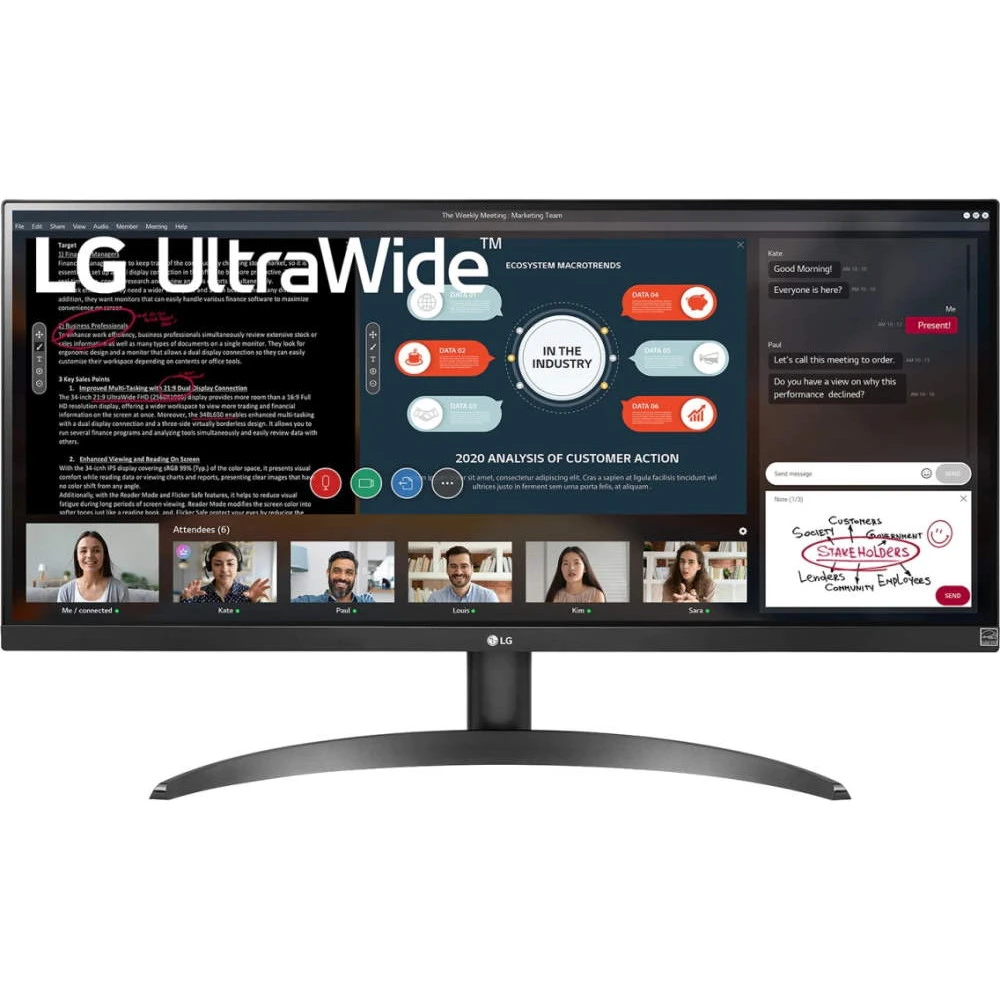 Монитор LG UltraWide 29WP500 29WP500-B 29 ", IPS, Ultra-Wide Full HD 2560x1080 (21:9), 75 Гц