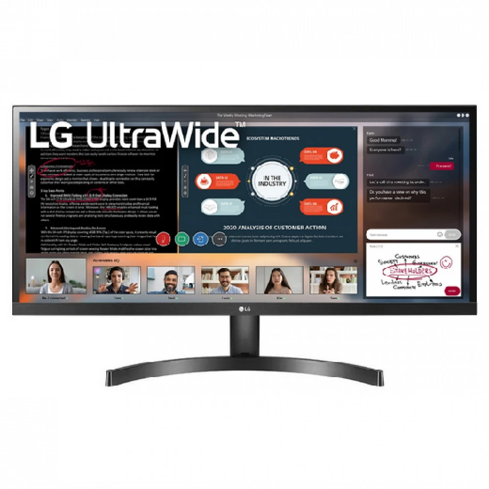 Монитор LG UltraWide 34WP500-B 34WP500-B.ARUZ 34 ", IPS, Ultra-Wide Full HD 2560x1080 (21:9), 75 Гц