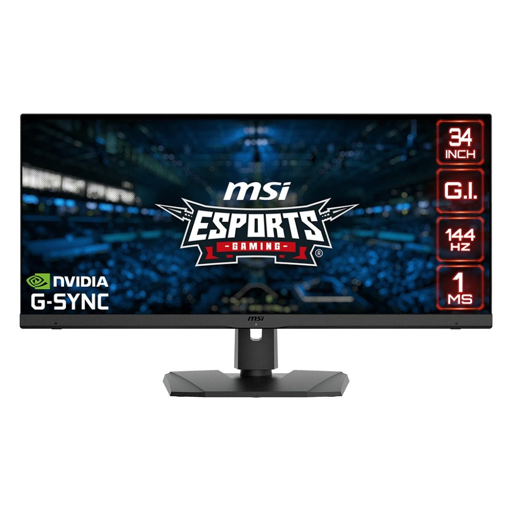Монитор MSI Optix MPG341QR 9S6-3DB79T-008 34 ", IPS, Ultra-Wide QHD 3440x1440 (21:9), 144 Гц