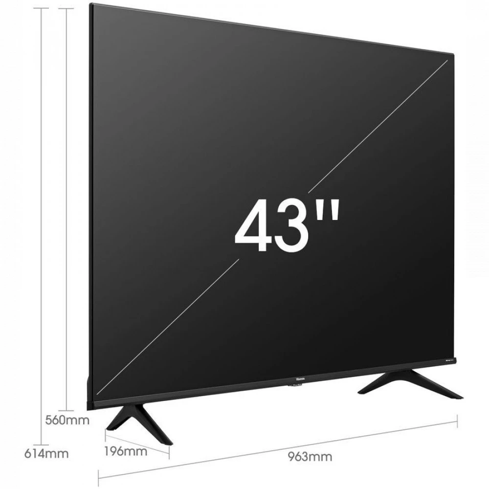 Телевизор Hisense 43A6BG CH 43 ", Smart TV, Черный