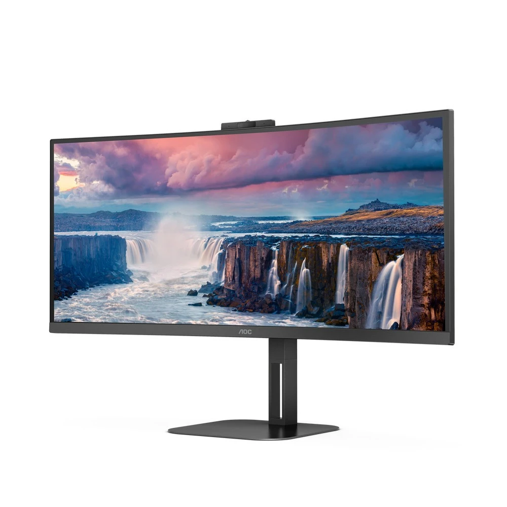 Монитор AOC CU34V5CW CU34V5CW/BK 34 ", VA, Ultra-Wide QHD 3440x1440 (21:9), 100 Гц