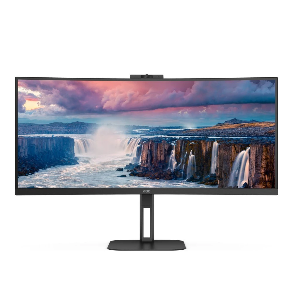 Монитор AOC CU34V5CW CU34V5CW/BK 34 ", VA, Ultra-Wide QHD 3440x1440 (21:9), 100 Гц