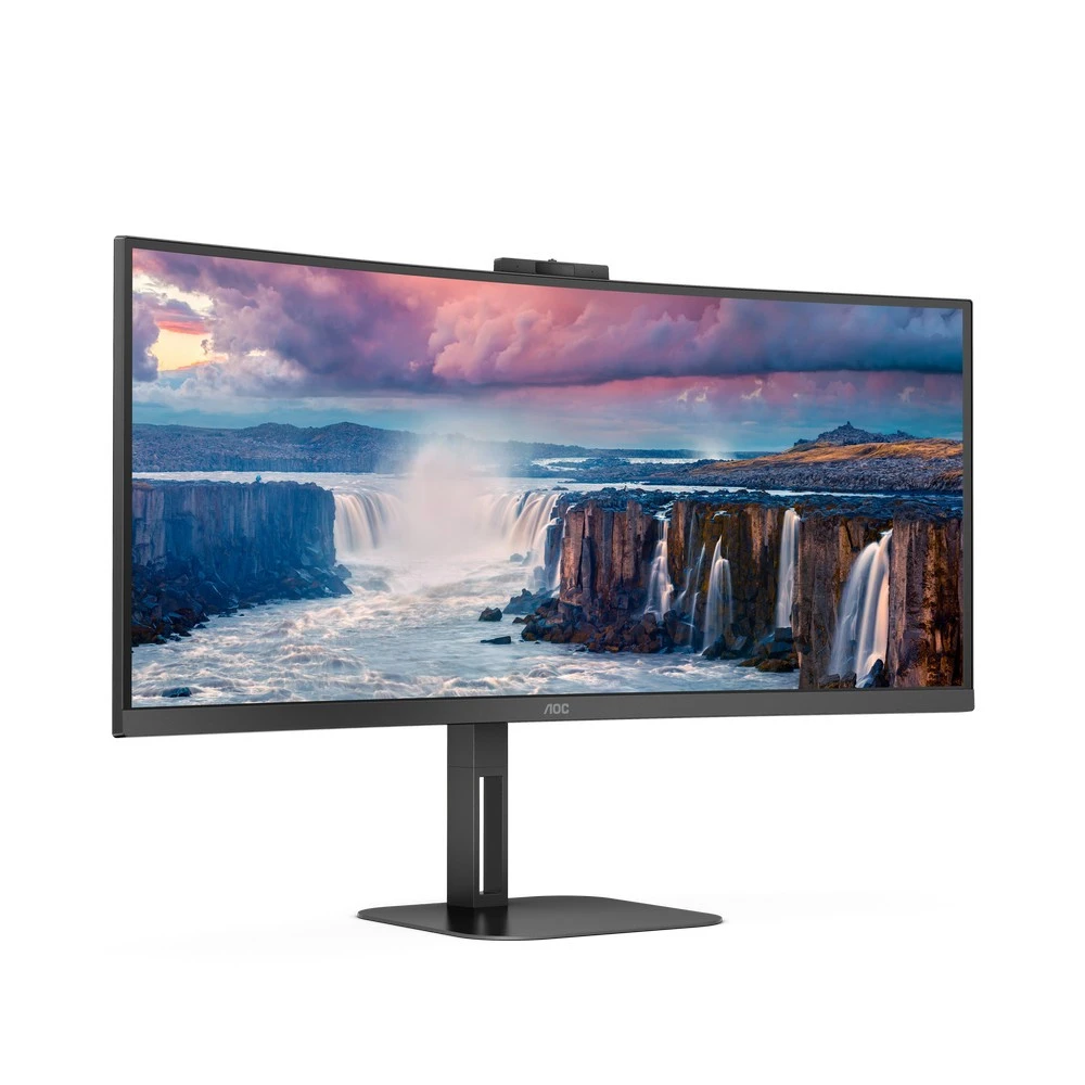 Монитор AOC CU34V5CW CU34V5CW/BK 34 ", VA, Ultra-Wide QHD 3440x1440 (21:9), 100 Гц
