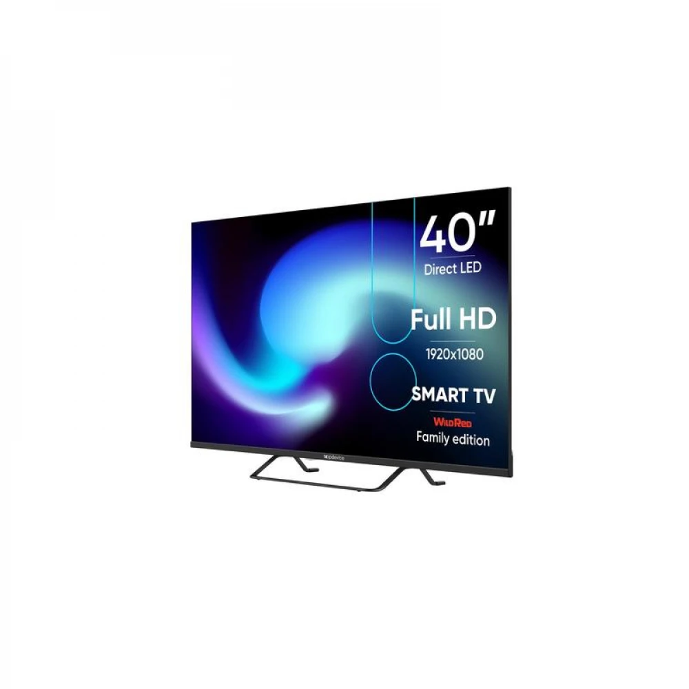 Телевизор Topdevice TDTV40BS04F_BK 40 ", Smart TV, Черный