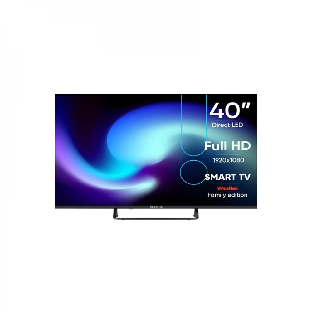 Телевизор Topdevice TDTV40BS04F_BK 40 ", Smart TV, Черный