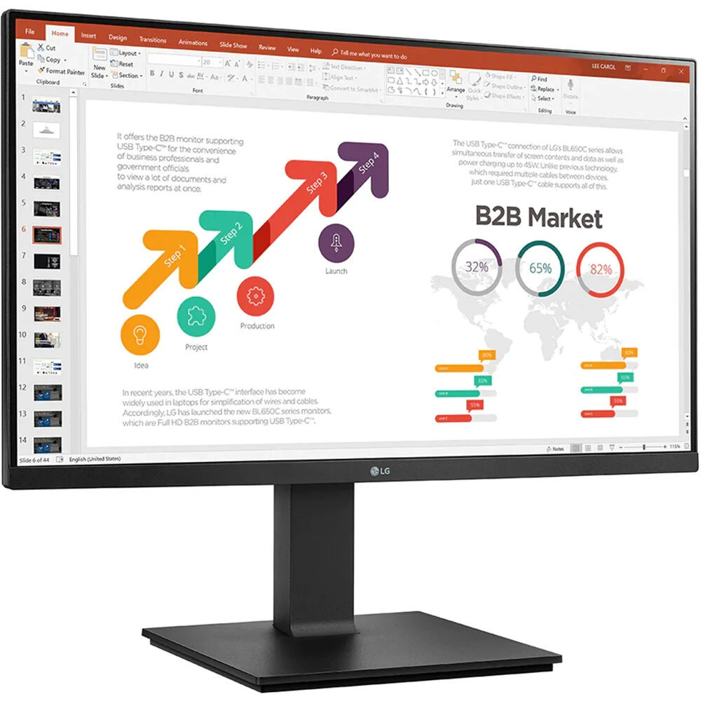 Монитор LG 24BP450Y-B 23.8 ", IPS, Full HD 1920x1080 (16:9), 75 Гц