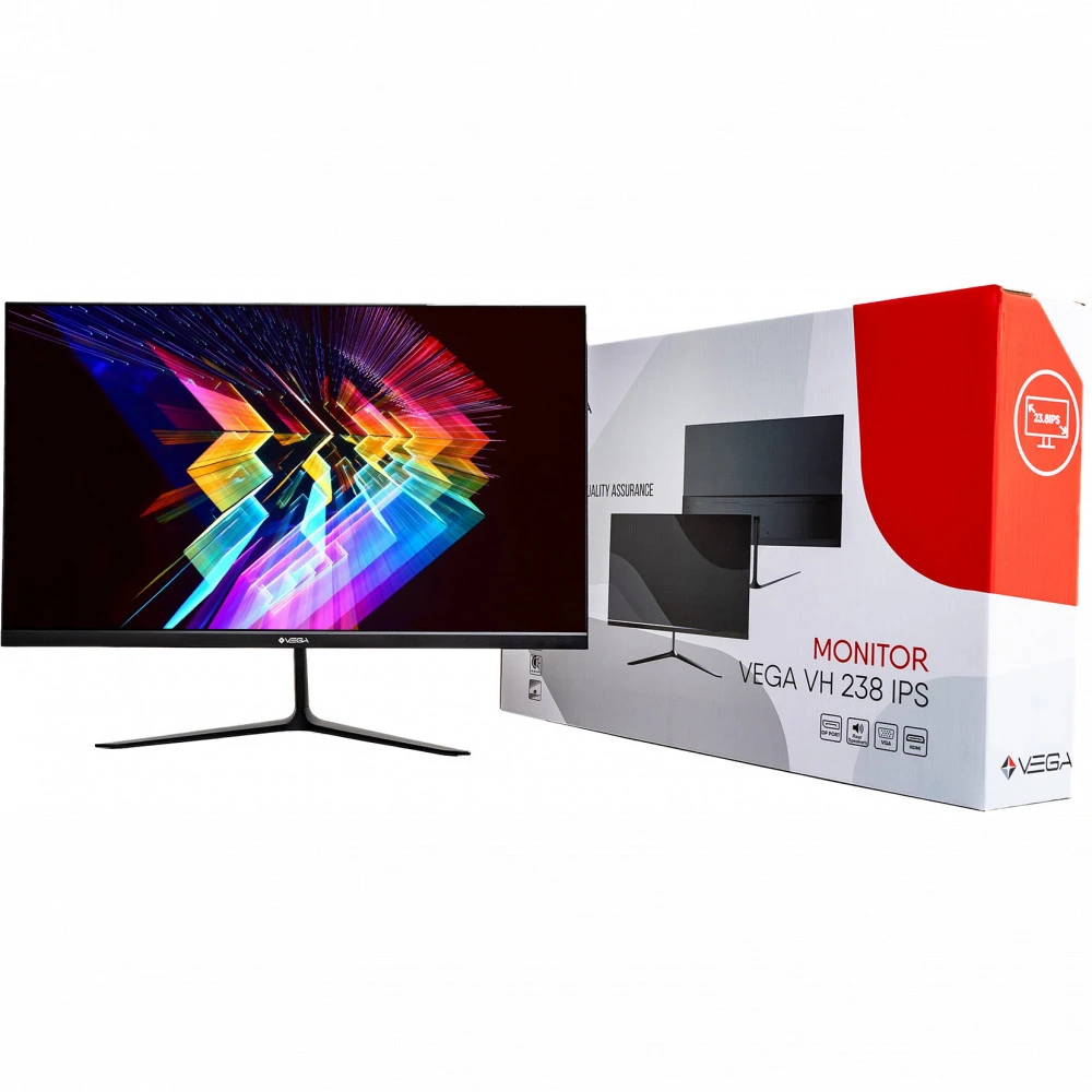 Монитор VEGA VH-238IPS 23.8 ", IPS, Full HD 1920x1080 (16:9), 75 Гц