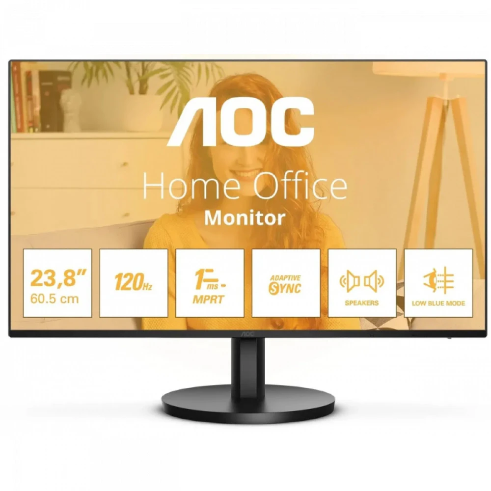 Монитор AOC 24B3QA2 24B3QA2/01 23.8 ", IPS, Full HD 1920x1080 (16:9), 120 Гц