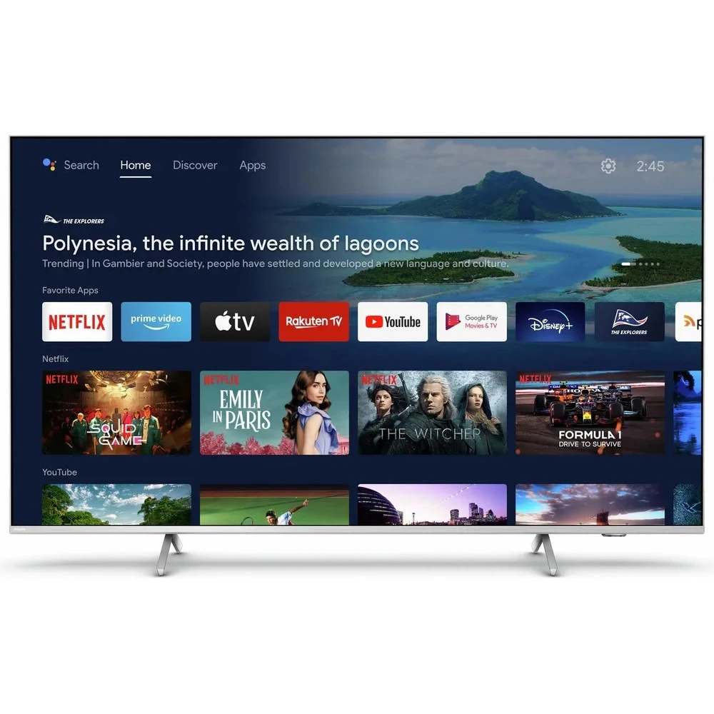 Телевизор Philips 65PUS8507/60 65 ", Smart TV, Серебро