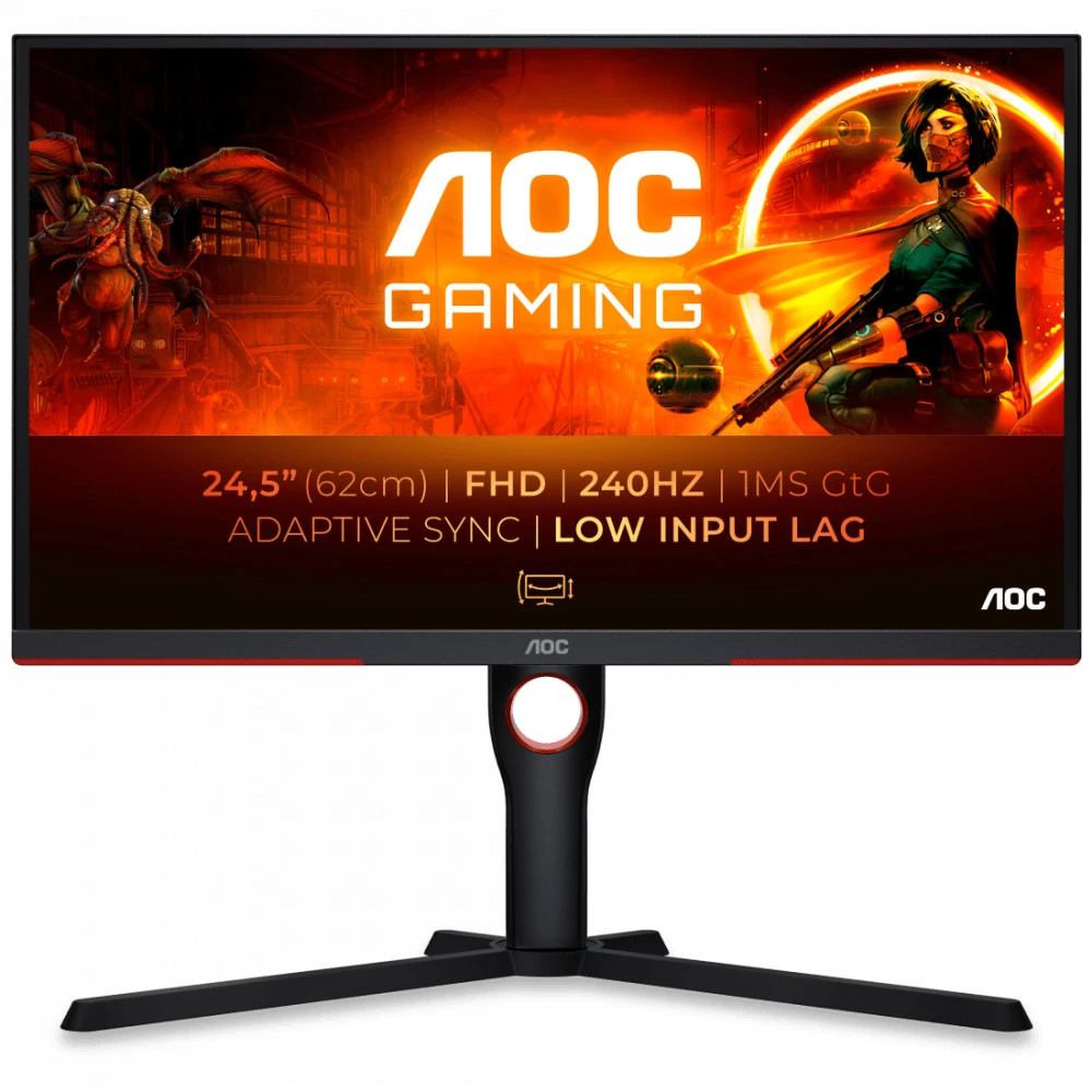 Монитор AOC 25G3ZM/BK 24.5 ", VA, Full HD 1920x1080 (16:9), 240 Гц