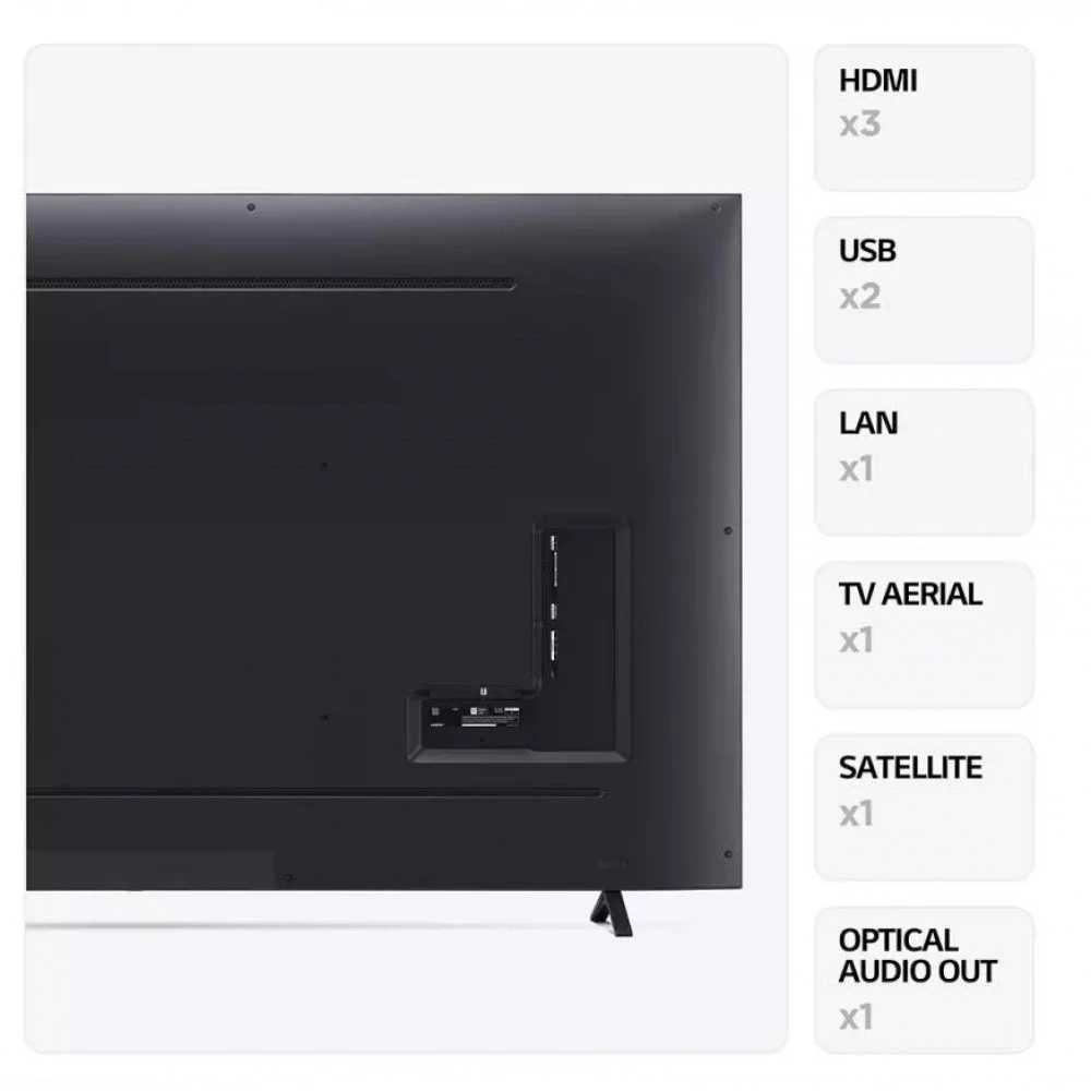 Телевизор LG 43UR78006LK 43UR78006LK.ARUB 43 ", Smart TV, Черный