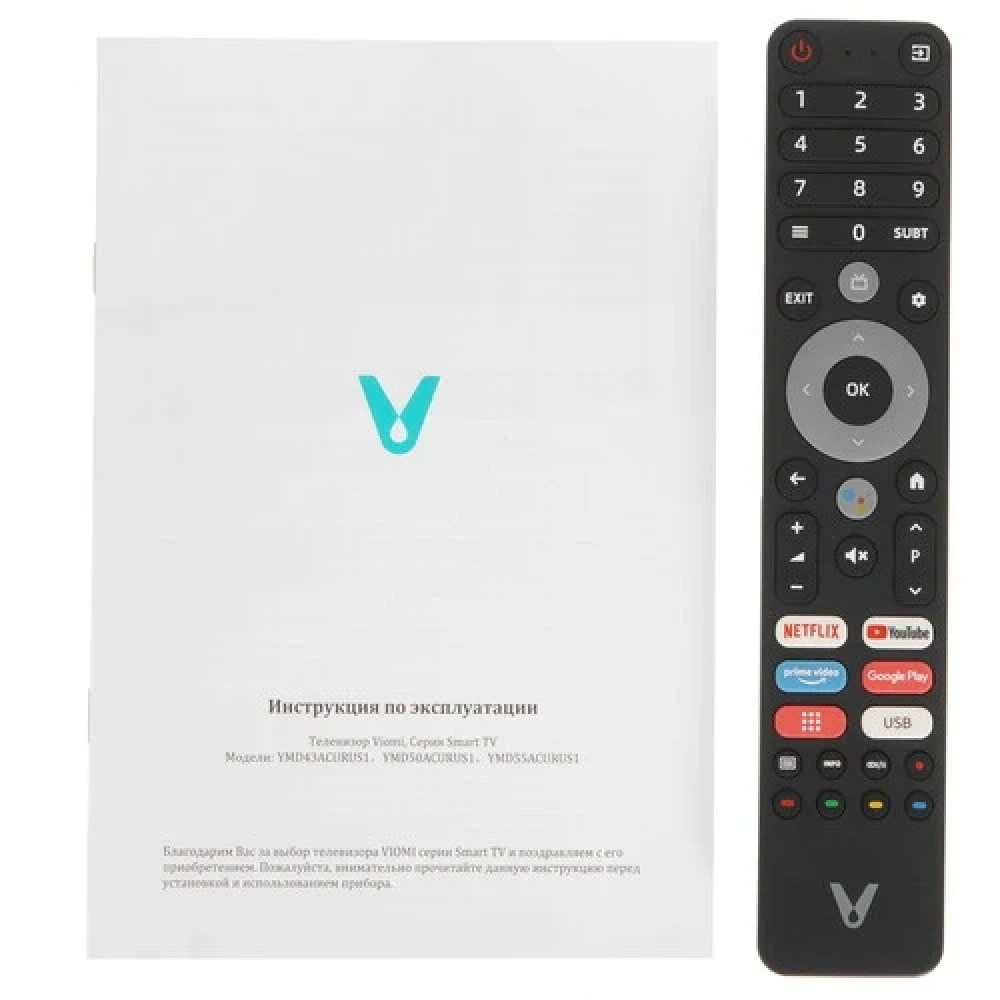 Телевизор Viomi YMD43ACURUS1 43 ", Smart TV, Черный