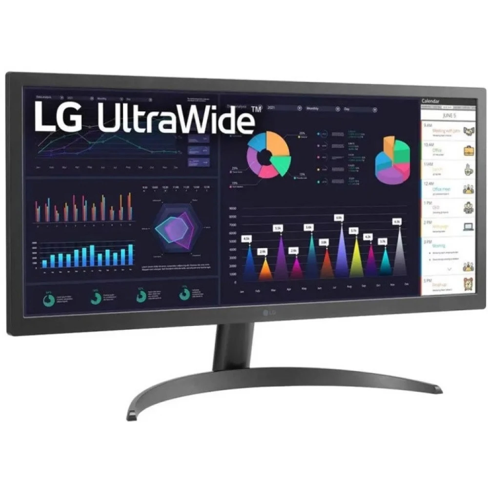 Монитор LG 26WQ500-B 25.7 ", IPS, Ultra-Wide Full HD 2560x1080 (21:9), 75 Гц